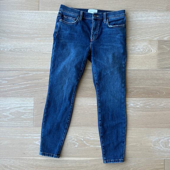 Current/Elliott The Stiletto Jeans in 1 Year Worn Stretch Indigo sz 30 - Picture 1 of 5